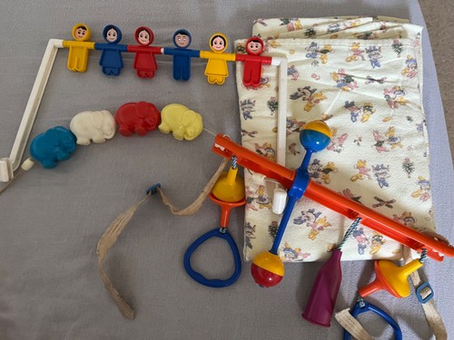 Vintage baby sheet and pram - baby,