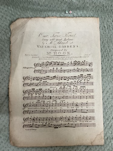 Antique sheet music very - music,