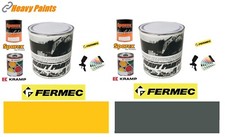 Fermec Backhoe Yellow & Grey Paint Endurance Enamel Paint 1 Litre Tins