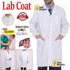 White Lab Coat Hygiene Food Industry Warehouse Laboratory Doctors Medical Coat
