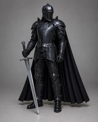 Black knight armor - knight, set