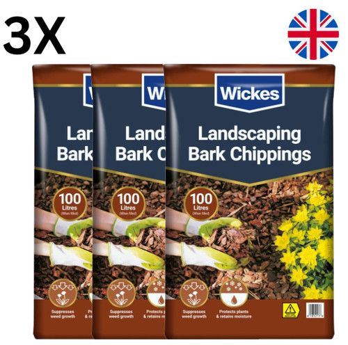 300l bark mulch decorative - mulch,