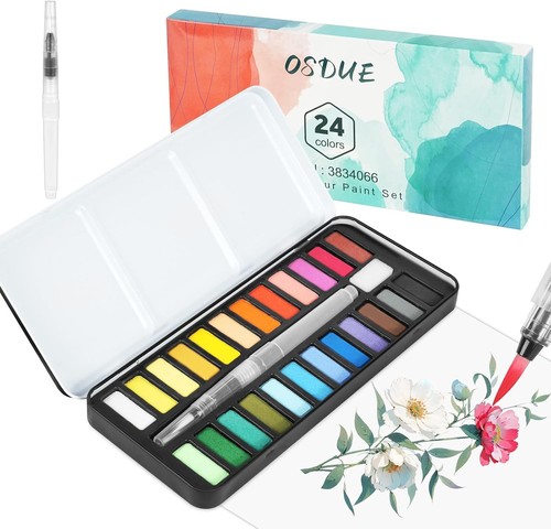 Watercolor paint set - paint, 24