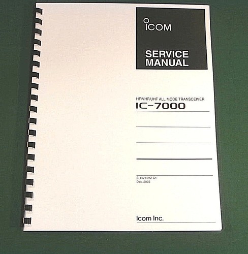 Icom 7000 service manual - service,