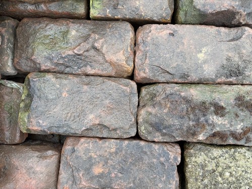 Reclaimed red sandstone pitch - reclaimed,