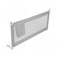 Folding Bed Safety Rail Guard 150cm for Child Toddler – Grey Mesh Protector