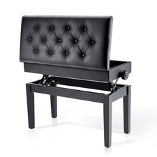 Double piano bench, faux