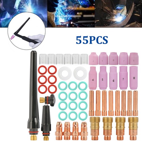 55pcs tig welding - torch, collet
