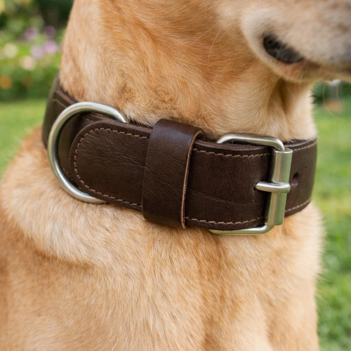 Handmade genuine brown leather - handmade,