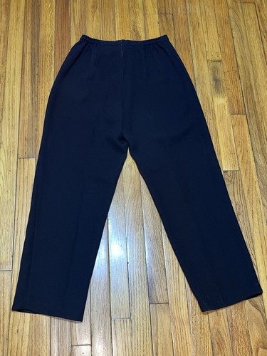 Black polyester suit pants - polyester,