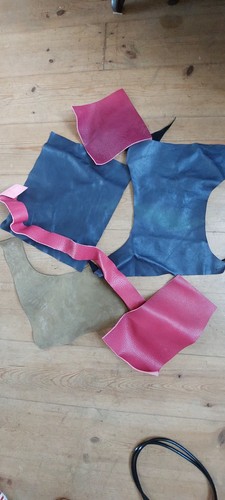 Leather offcuts scrap hide - offcuts,