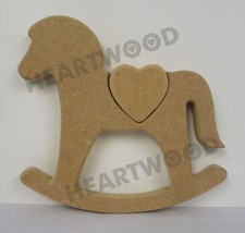 ROCKING HORSE WITH HEART SHAPE