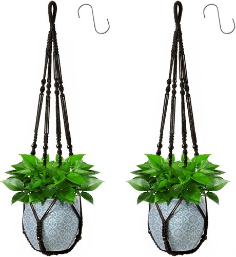 Macrame plant hanger - macrame,