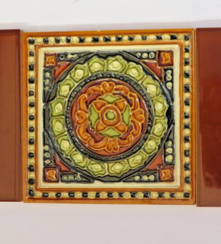 Tile set for fireplace - , cast