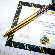 Parker Jotter Ballpoint Pen Gift Boxed 24ct Gold Plated Stainless Steel Cap