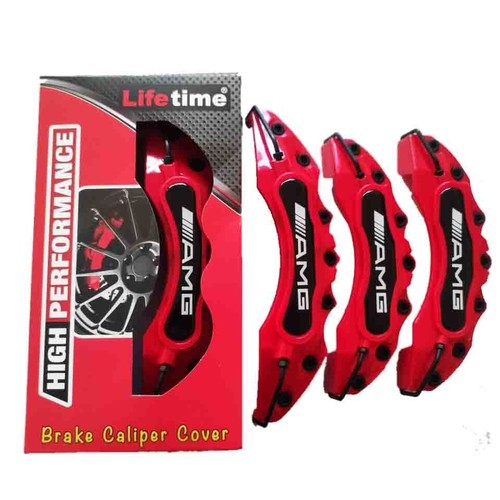 Red universal brake caliper - red,