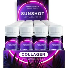 SUNSHOT Collagen Sunbed Purple Tanning Accelerator 60ml & Beauty Drink Tan Shot