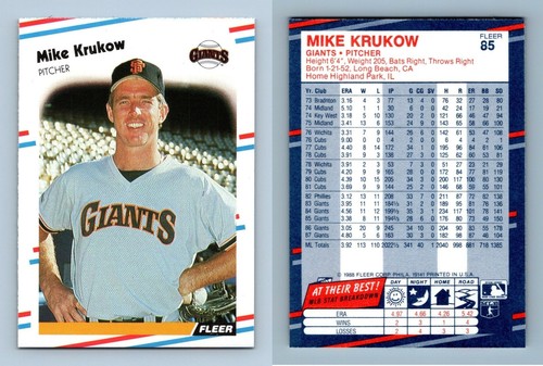 Mike krukow giants 85 - krukow, #85