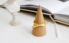 Gold Bar Ring, Gold Knot Ring, Silver Bar Ring, Geometric Ring, Adjustable Ring