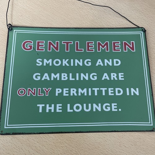 Retro metal sign - garage,, man