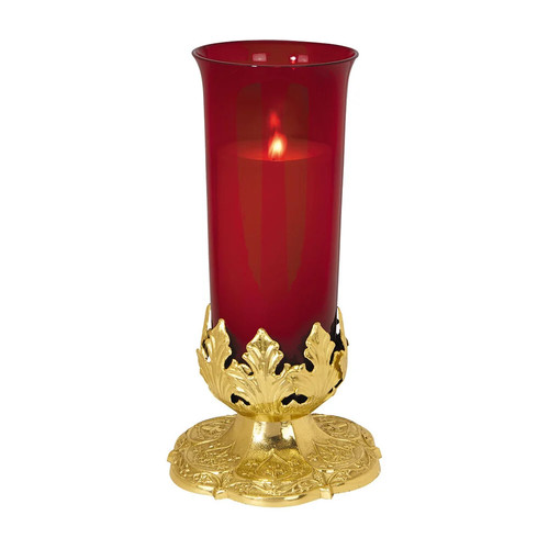 6in brass sanctuary lamp base - 6in,