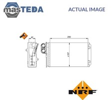 58639 HEATER RADIATOR EXCHANGER LHD ONLY NRF FOR PEUGEOT 605 2.1L,2L,3L,2.5L