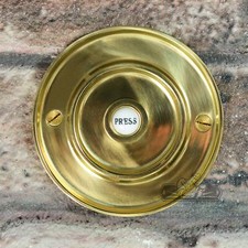 Polished Brass Sovereign Park Classic Bell Push