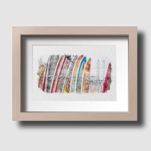 Surf board rack surfing - board,