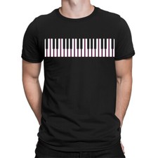 Music Piano Keys Musical Instrument Pianist Gift Mens Womens T-Shirts Top #TA-89