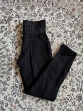 Zara Black Stretch High Waisted Thick Leggings Front Seam Women’s - Size Small