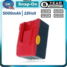 For Snap On Battery 18V 5000mAh CTB4187 CTB6187 CTB6185 CTB4185 CT6850 CDR4850
