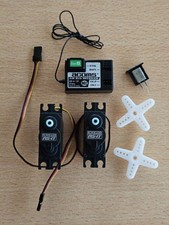 2x Acoms AS-17 Servos & AR-2 27MHz Receiver & Xtals set