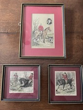 Hunting Scene Framed Picture Horse and Hounds 24cm x 29cms