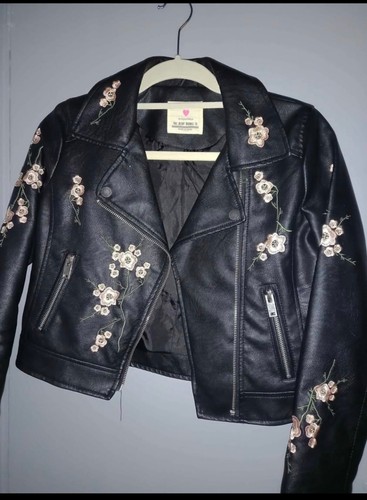 Girls leather jacket age 11 - leather, 10-11
