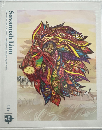 1000 piece savannah - 1000, lion'