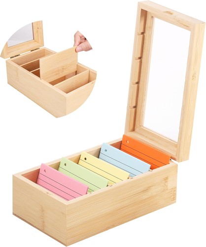 Index card holder wooden - card, holder,