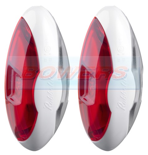Rubbolite white red front - white,