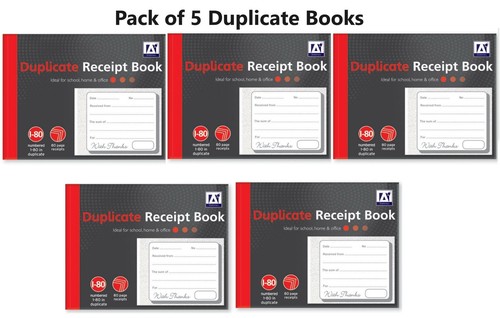 Duplicate receipt book - 5,