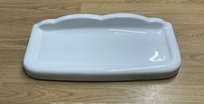 Toilet Cistern Lid = Twyford Bathrooms QL-2109, 468 x 205mm. White,  N-568