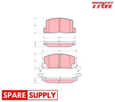 BRAKE PAD SET, DISC BRAKE FOR