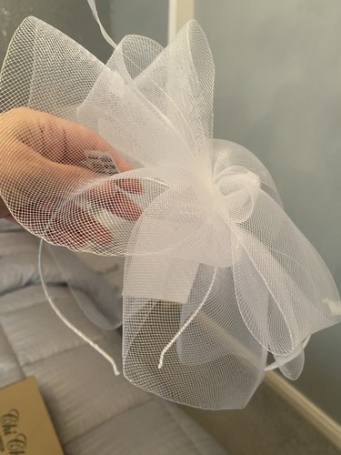 White fascinator hat for - hat,