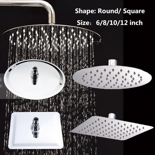Shower head chrome - 6/8/10/12''shower,