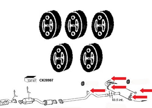 Full set exhaust hanger - of, 5