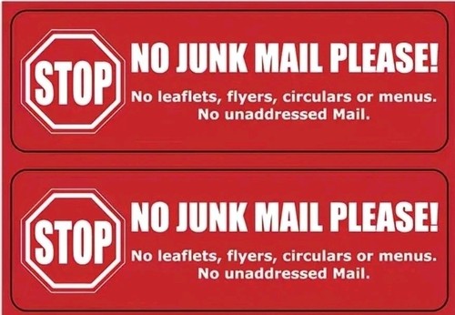 Junk mail cold - mail,,