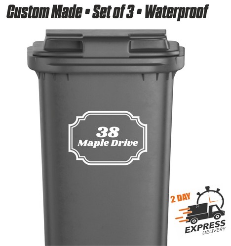 Personalised wheelie bin - personalised,