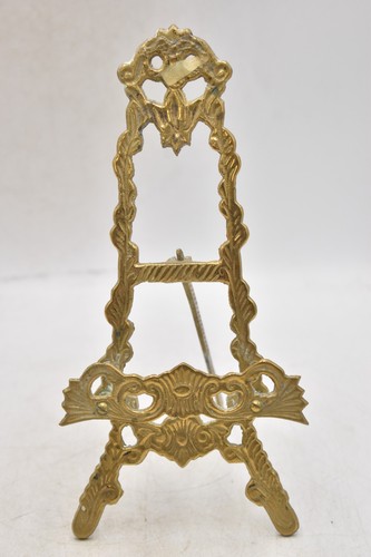 Antique victorian brass easels - brass,