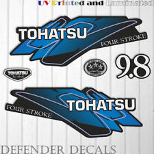 TOHATSU  9.8 hp FOUR Stroke outboard engine decal sticker set kit reproduction