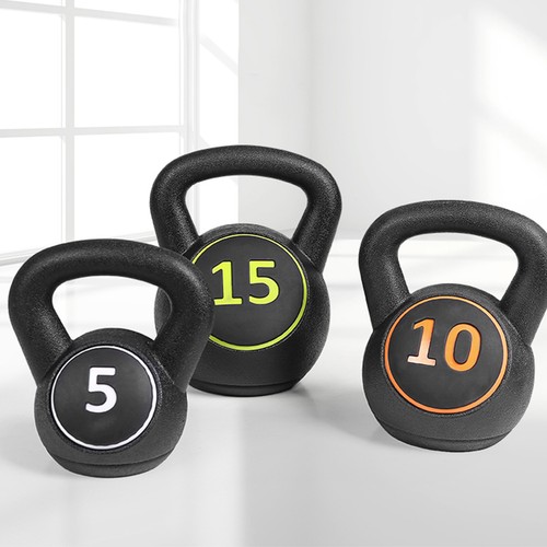 3pcs kettlebell set fitness - kettlebell,