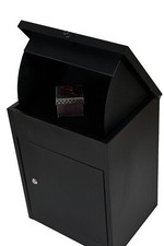 Extra Large Black Outdoor Parcel Secure Box Lock Package Delivery Drop Postbox