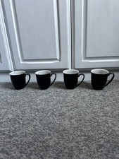 Denby Elements Mugs Black x 4